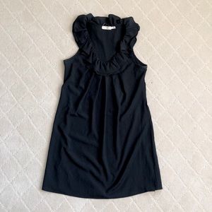 Pins and Needles Black Ruffle Neck Dress